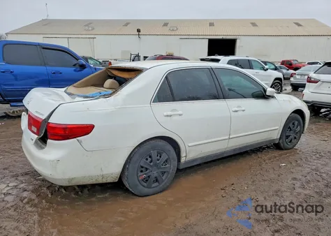 2005 Honda Accord Lx из США, поврежденный, VIN 1HGCM56445A028816